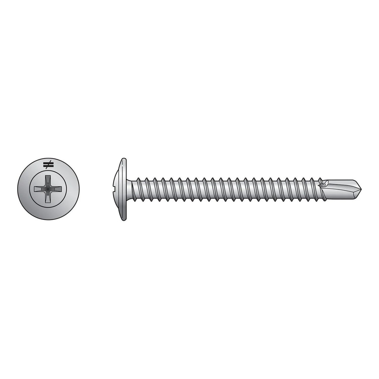 Simpson Strong-Tie F08T075KDC Self-Drilling Wire-Lath Modified Truss-Head Screw (100 Pack)