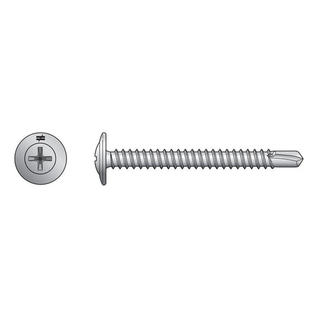 Simpson Strong-Tie F08T075KDC Self-Drilling Wire-Lath Modified Truss-Head Screw (100 Pack)