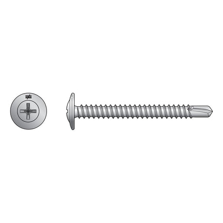 Simpson Strong-Tie F08T162KDB Self-Drilling Wire-Lath Modified Truss-Head Screw (3000 Pack)