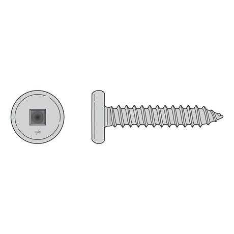 Simpson Strong-Tie F10T100PTB Pancake-Head Screw - 410 Stainless Steel (4500 Pack)