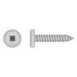 Simpson Strong-Tie F10T100PTM Pancake-Head Screw - 410 Stainless Steel (1000 Pack)
