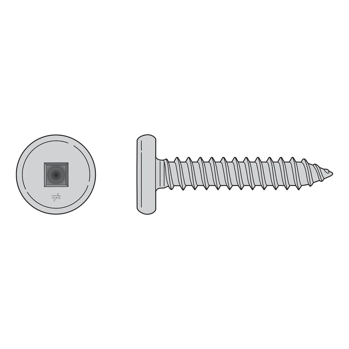 Simpson Strong-Tie F10T200PTC (#10 x 2") Pancake Head Self-Drilling Screws (100 Pack)