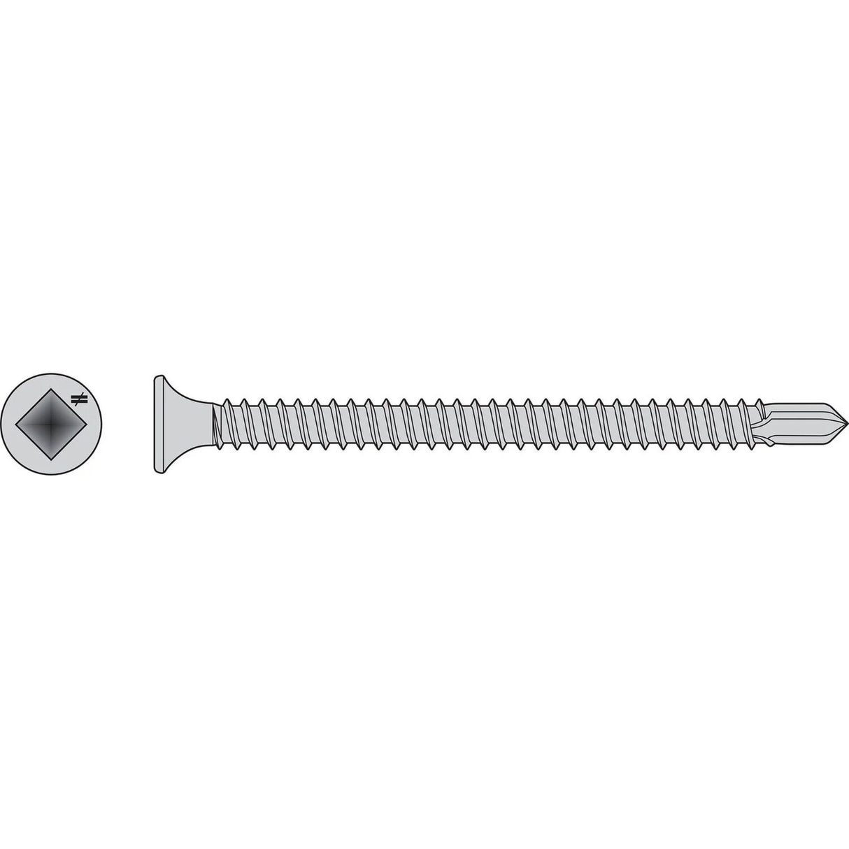Simpson Strong-Tie F10T350BDC Self-Drilling Bugle-Head Screw for Wood-to-Steel Fastening (100 Pack)