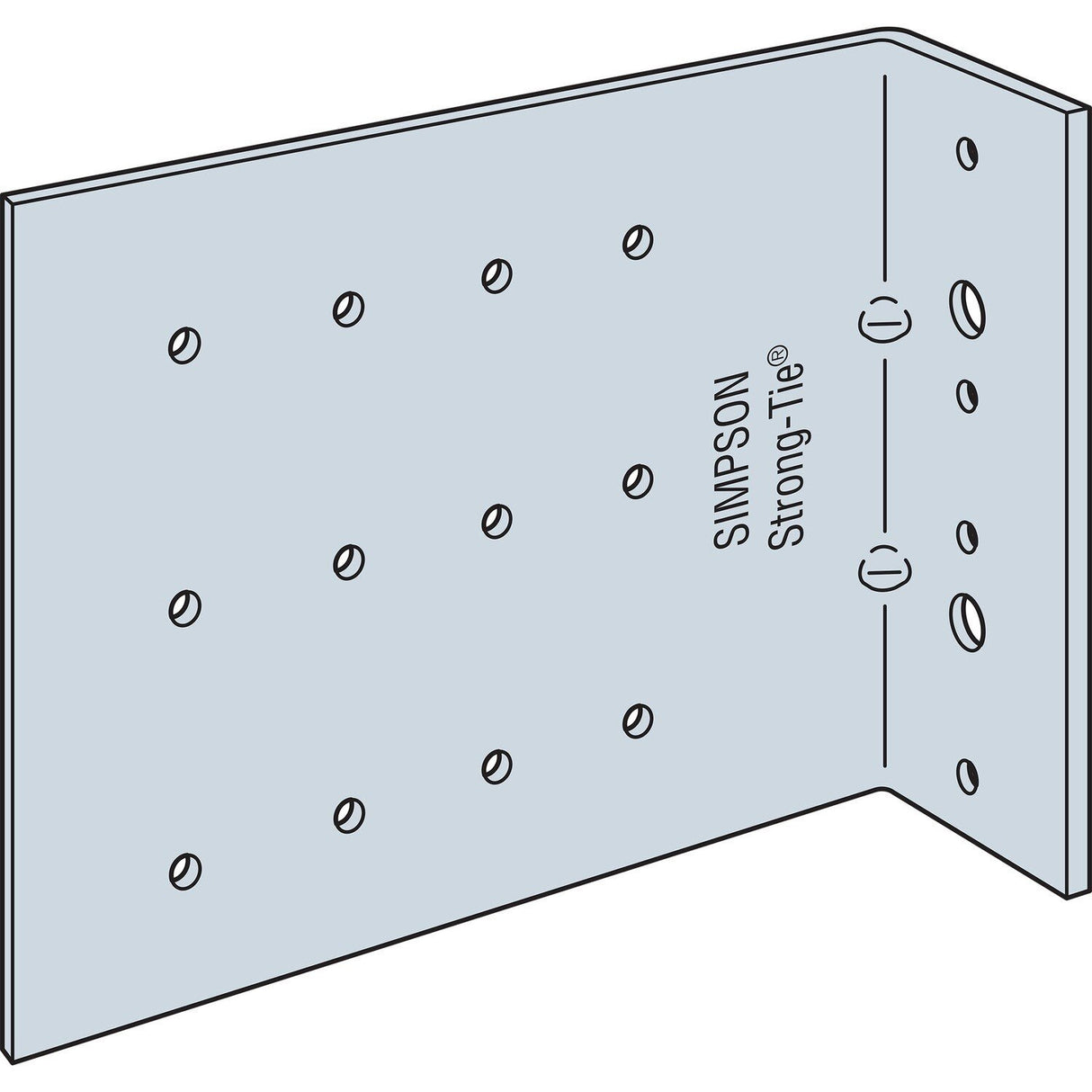 Simpson FC32-5/97-R25 Bypass Framing Fixed-Clip Connector (25 Pack) - 3