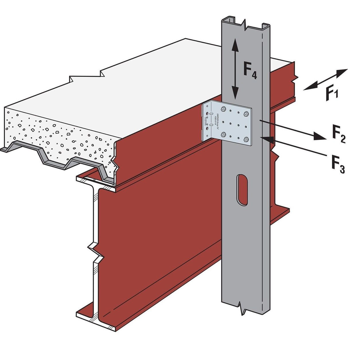 Simpson FC32-5/97-R25 Bypass Framing Fixed-Clip Connector (25 Pack) - 6