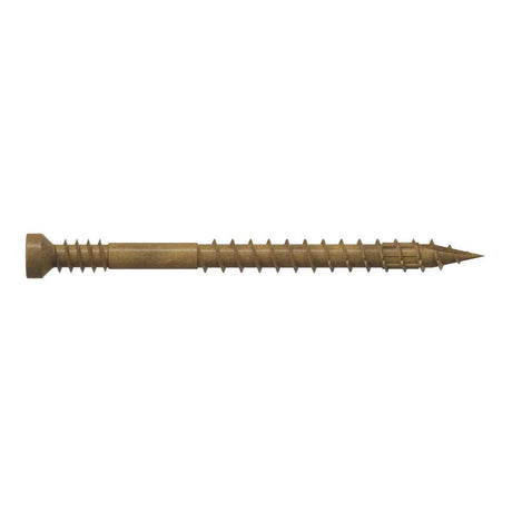 Simpson Strong-Tie FT07200R100 (#7 x 2") Finish Trim Screw T10, Trim-Head, Tan Quik Guard Coating (100 Pack)