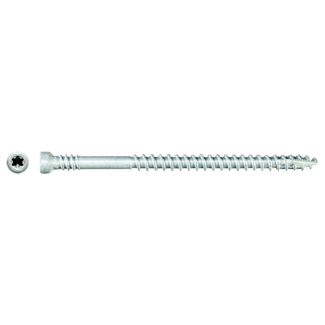 Simpson Strong-Tie FT07212R400W (#7 x 2-1/2") Finish Trim Screw T10, Trim-Head, White Exterior Grade (400 Pack)