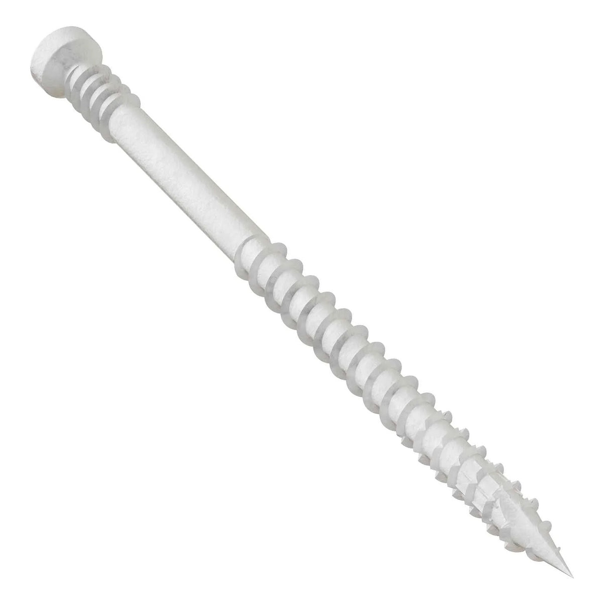 Simpson Strong-Tie FT07212R400W (#7 x 2-1/2") Finish Trim Screw T10, Trim-Head, White Exterior Grade (400 Pack) - 2