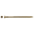 Simpson Strong-Tie FT07212R400 (#7 x 2-1/2") Finish Trim Screw Trim-Head Tan Exterior-Grade Quik Guard Coating (400 Pack)