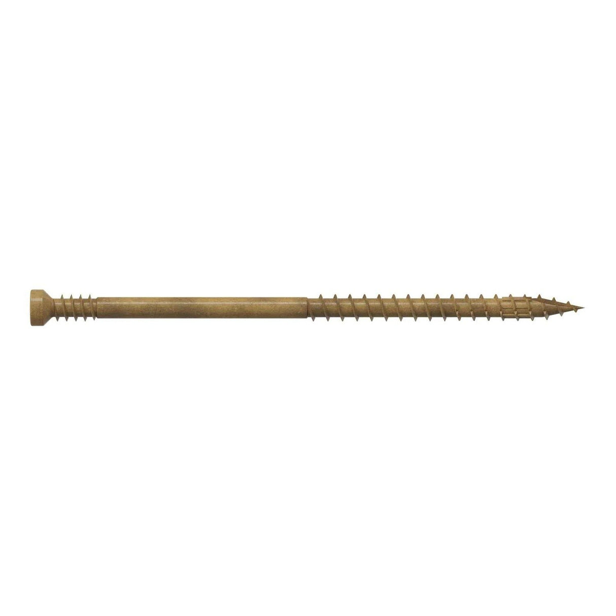 Simpson Strong-Tie FT07300R100 (#7 x 3" T10) Finish Trim Screw Trim-Head Tan Exterior Grade (100 Pack)