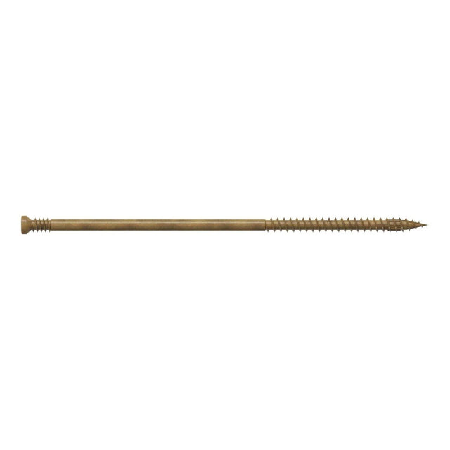 Simpson Strong-Tie FT09500MB (#9 x 5") Finish Trim Screw, T15, Trim-Head, Tan Quik Guard Coating (500 Pack)