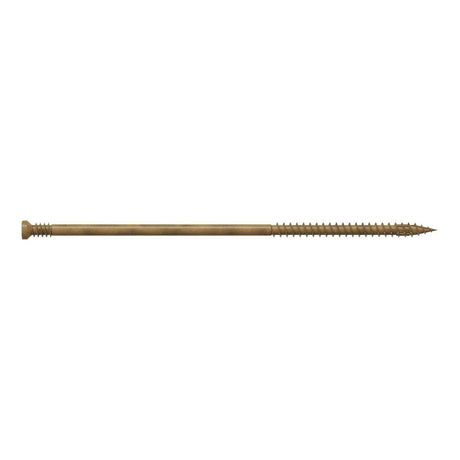 Simpson Strong-Tie FT09500R50 (#9 x 5") Finish Trim Screw T15, Trim-Head, Tan Quik Guard Coating (50 Pack)