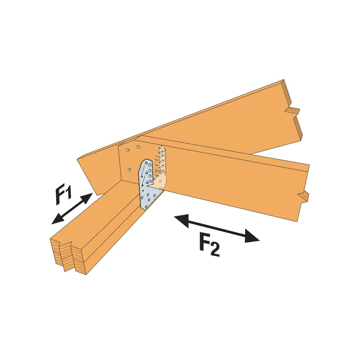 Simpson Strong-Tie H10A-2 (18-Gauge) Hurricane Tie - G90 Zinc Galvanized - 5