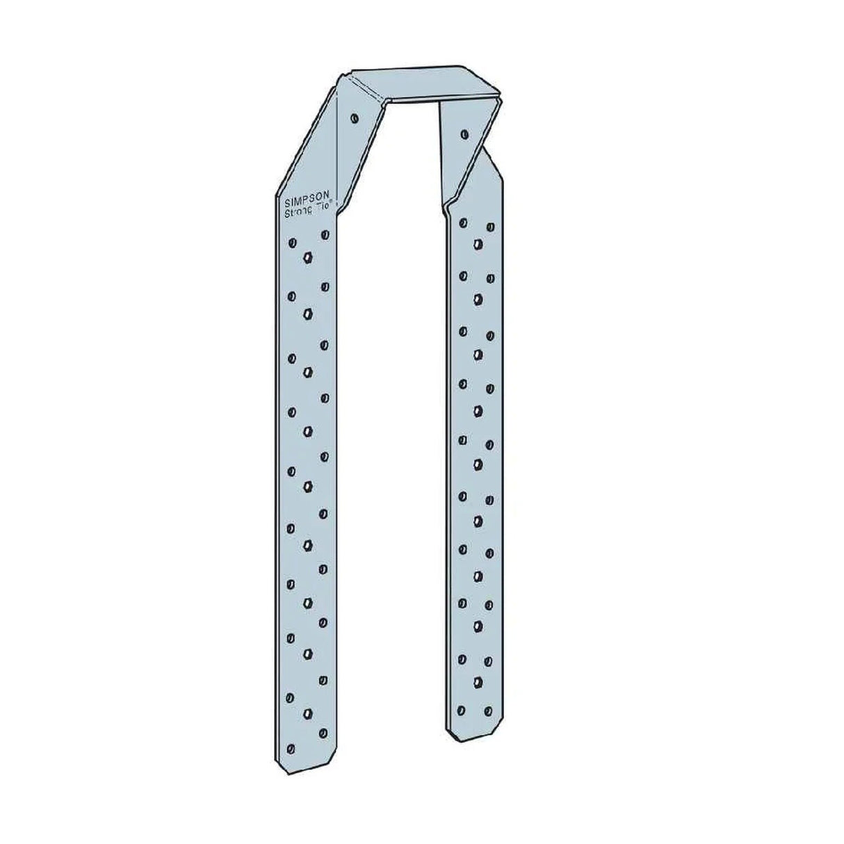 Simpson Strong-Tie H16-2S (18-Gauge) Hurricane Tie - G90 Galvanized