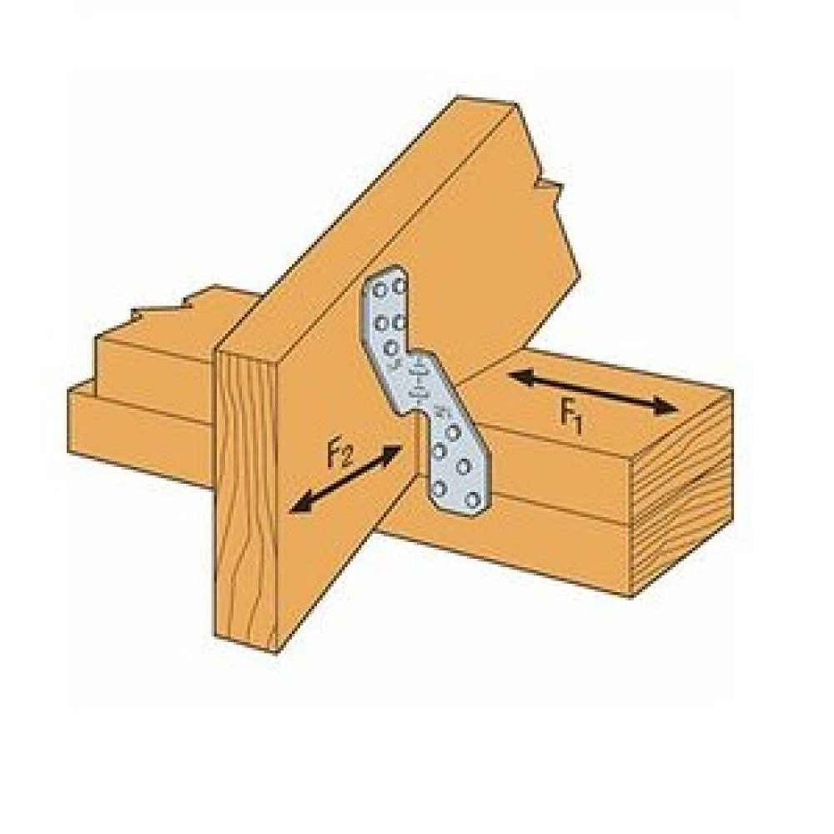 Simpson Strong-Tie H2.5AZ (1-3/8" x 6" 18-Gauge) Hurricane Tie - ZMAX Finish - 5