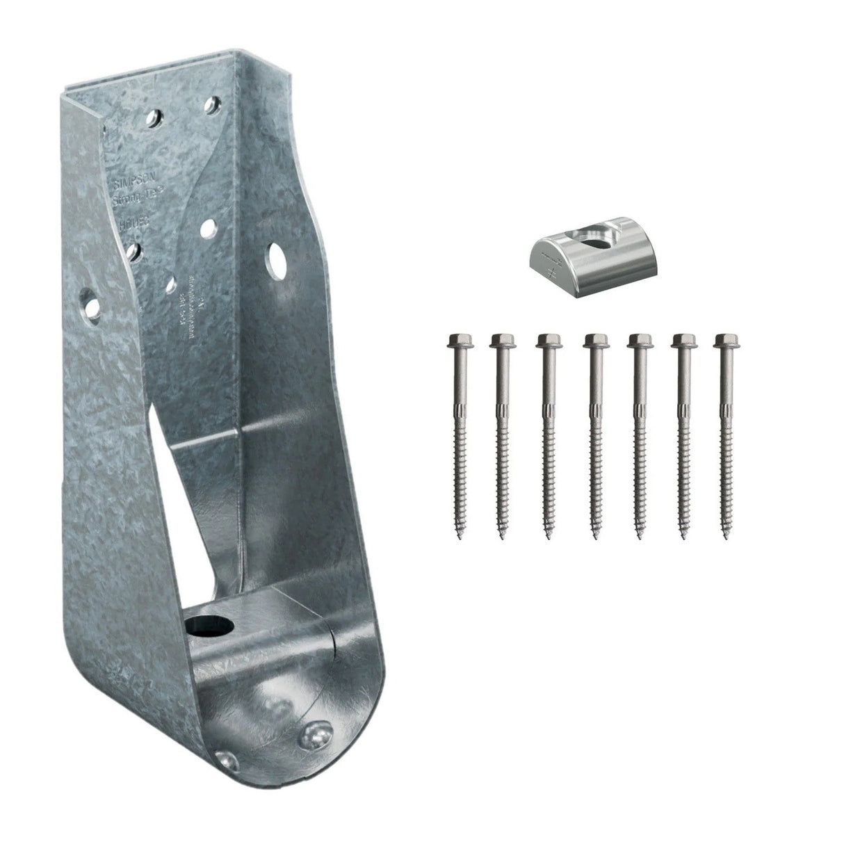 Simpson Strong-Tie HDUE3-SDS3 (8-11/16") Predeflected Holdown with SDS Screws - G90 Galvanized - 2