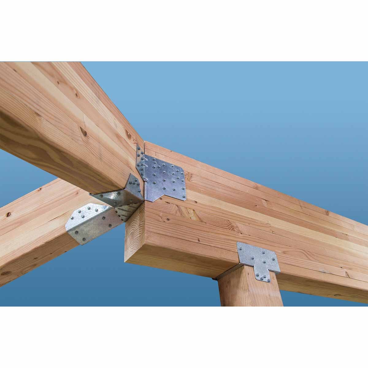 Simpson Strong-Tie HHRC64 Hip-Ridge Face-Mount Connector for Solid Sawn Lumber, G90 Galvanized - 3