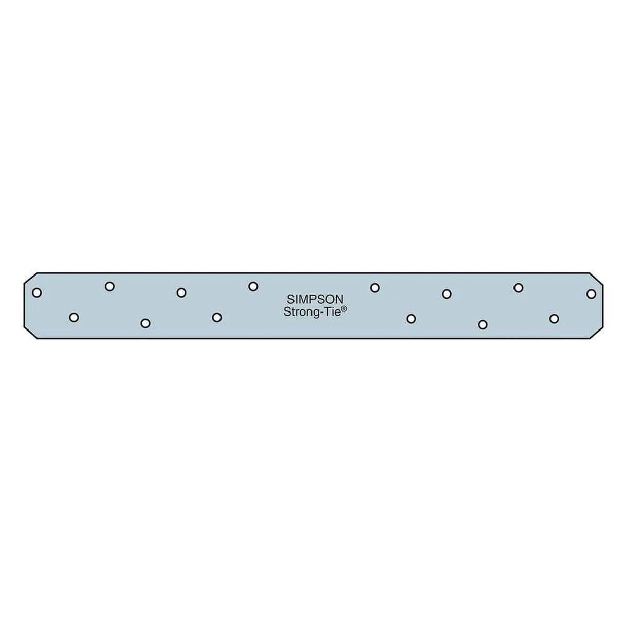 Simpson HRS12 Strong-Tie Heavy Strap Tie 12" 12-Gauge Galvanized