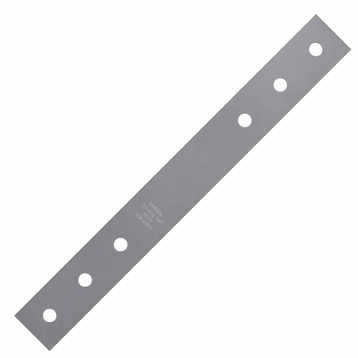 Simpson HST2HDG Strong-Tie Heavy Strap Tie 2-1/2 in x 21-1/4 in 7-Gauge Hot-Dip Galvanized for Wood Connections