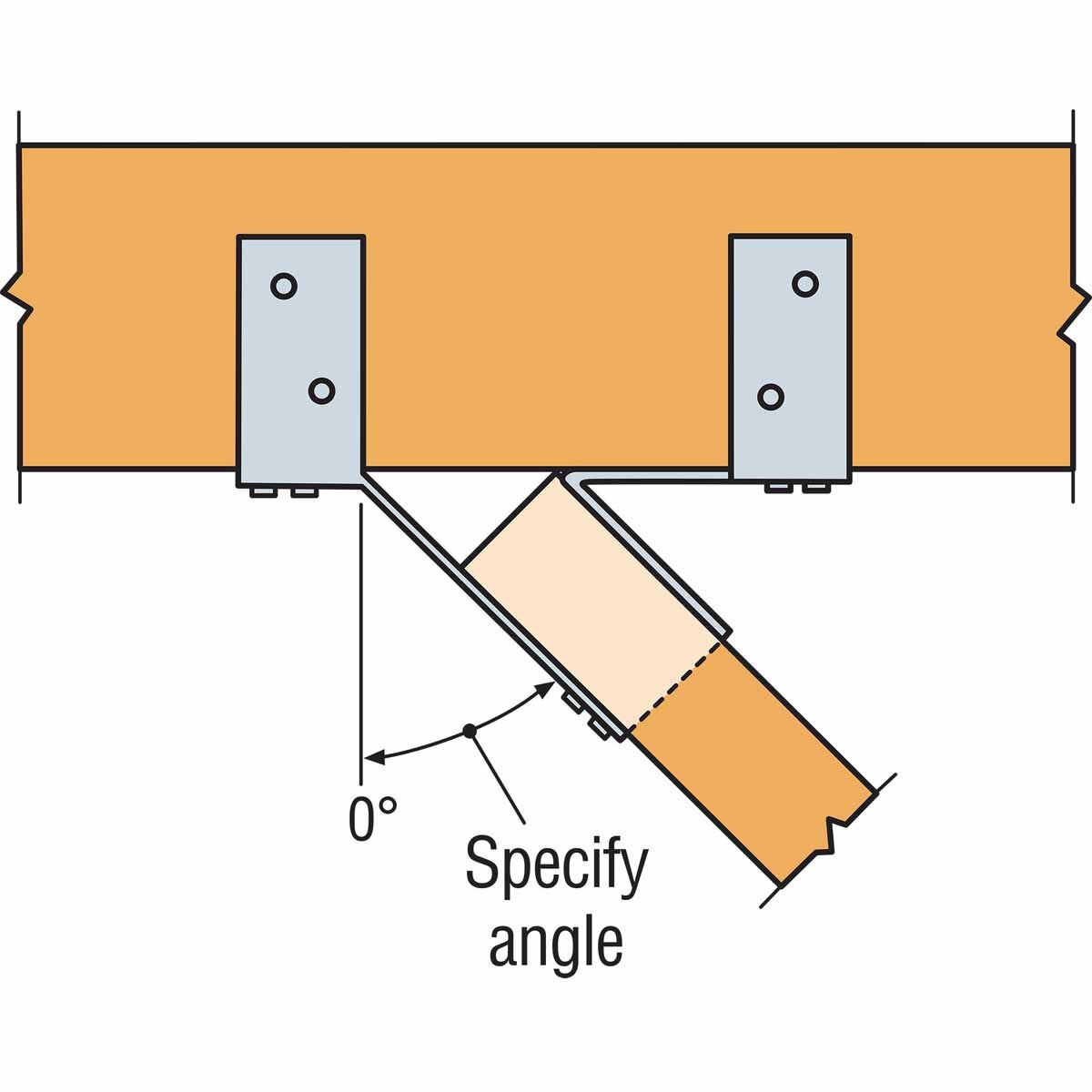 Simpson HU5.25/12TF Strong-Tie Simpson Heavy Top-Flange Hanger for 5-1/8" x 12" Joists G90 Galvanized - 4