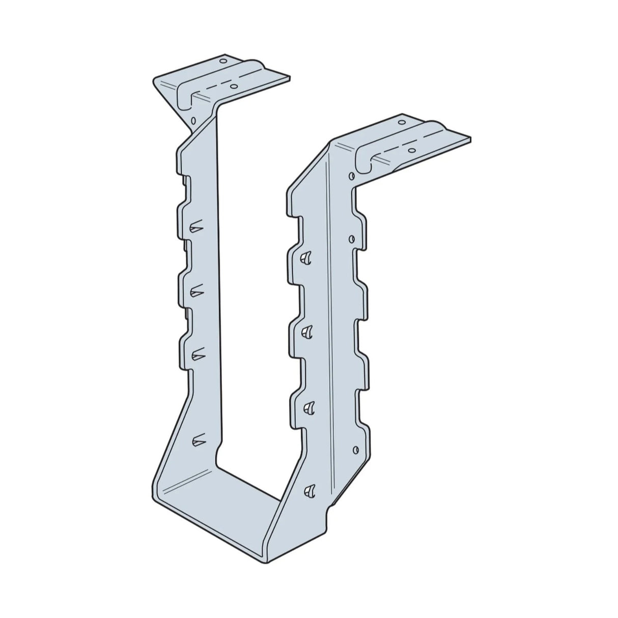 Simpson Strong-Tie HUS210-2TF (Double 2" x 10") Galvanized Top-Flange Joist Hanger - 2