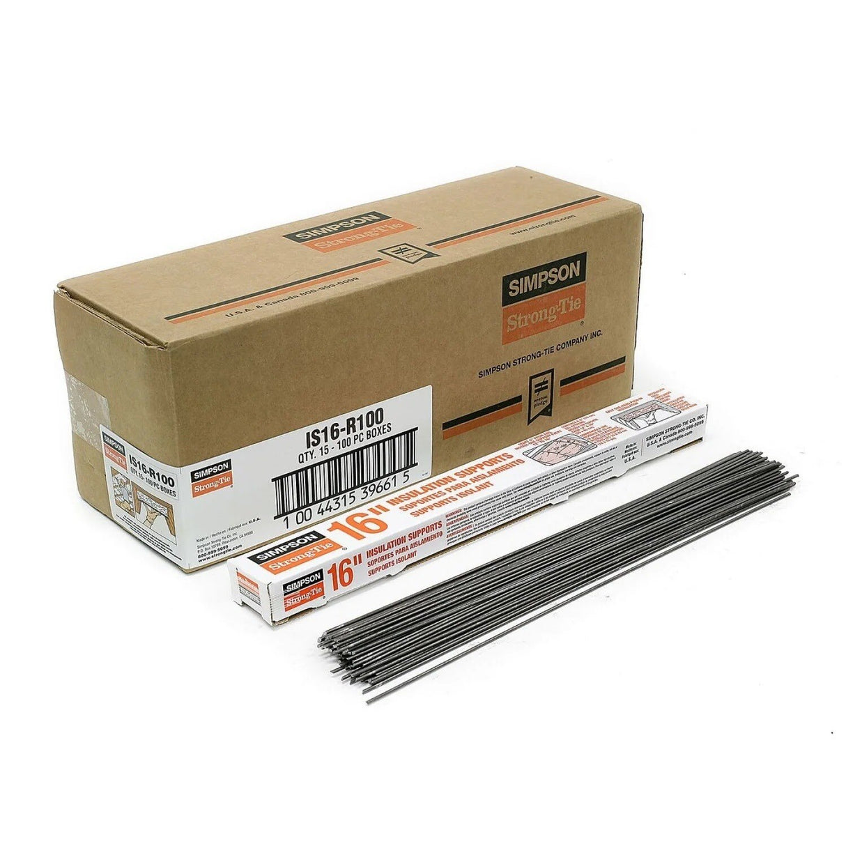 Simpson Strong-Tie IS16-R (15-1/2") Insulation Support Carbon Steel (100 Pack)