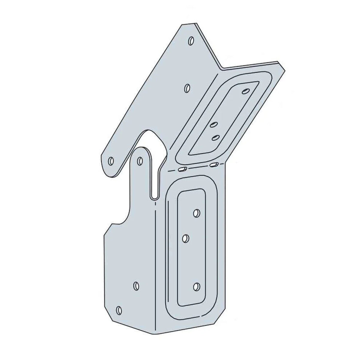 Simpson Strong-Tie KBS1Z Knee Brace Stabilizer - ZMAX Finish - 2