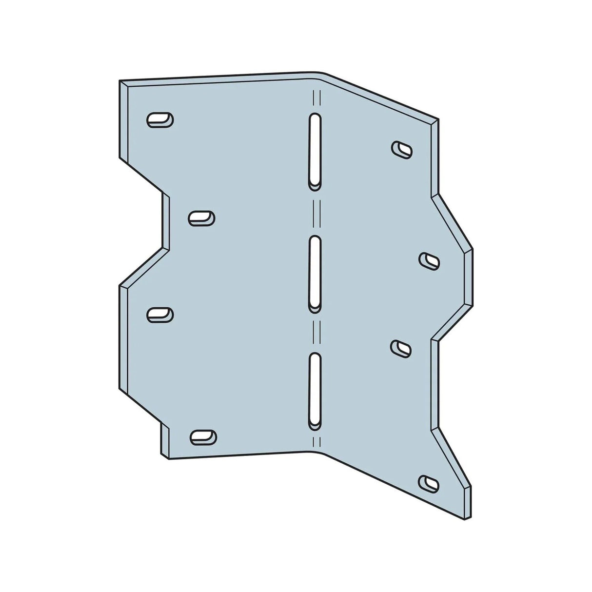Simpson LS50 Strong-Tie LS 4-7/8" 18-Gauge Galvanized Adjustable L Angle - 3