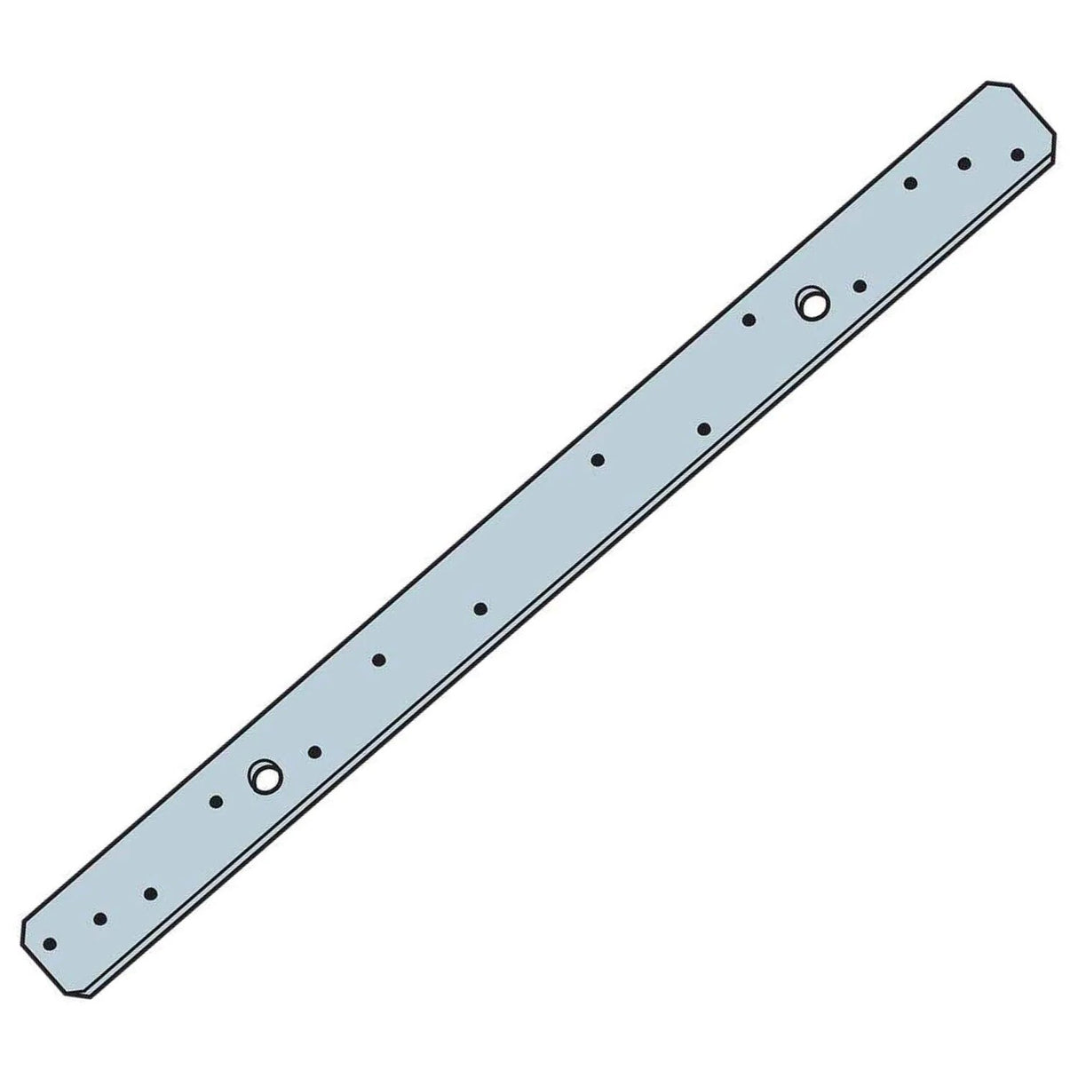 Simpson Strong-Tie LSTA18 (1-1/4" x 18") 20-Gauge Galvanized Strap Tie - 2