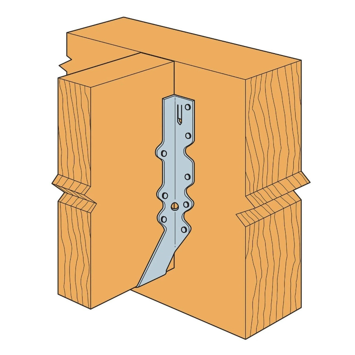 Simpson Strong-Tie LU210 (2" x 10") Face Mount Joist Hanger, G90 Galvanized - 2