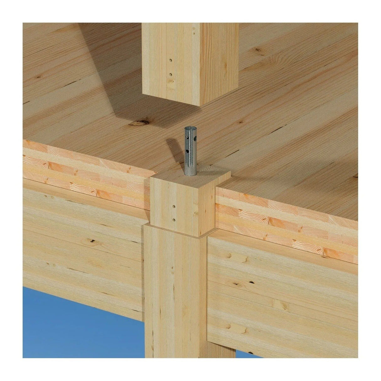 Simpson Strong-Tie MCT1.9X15 (1-9/10 in. x 15 in.) Mass Timber Column Tie for Column-to-Foundation Connections - 3