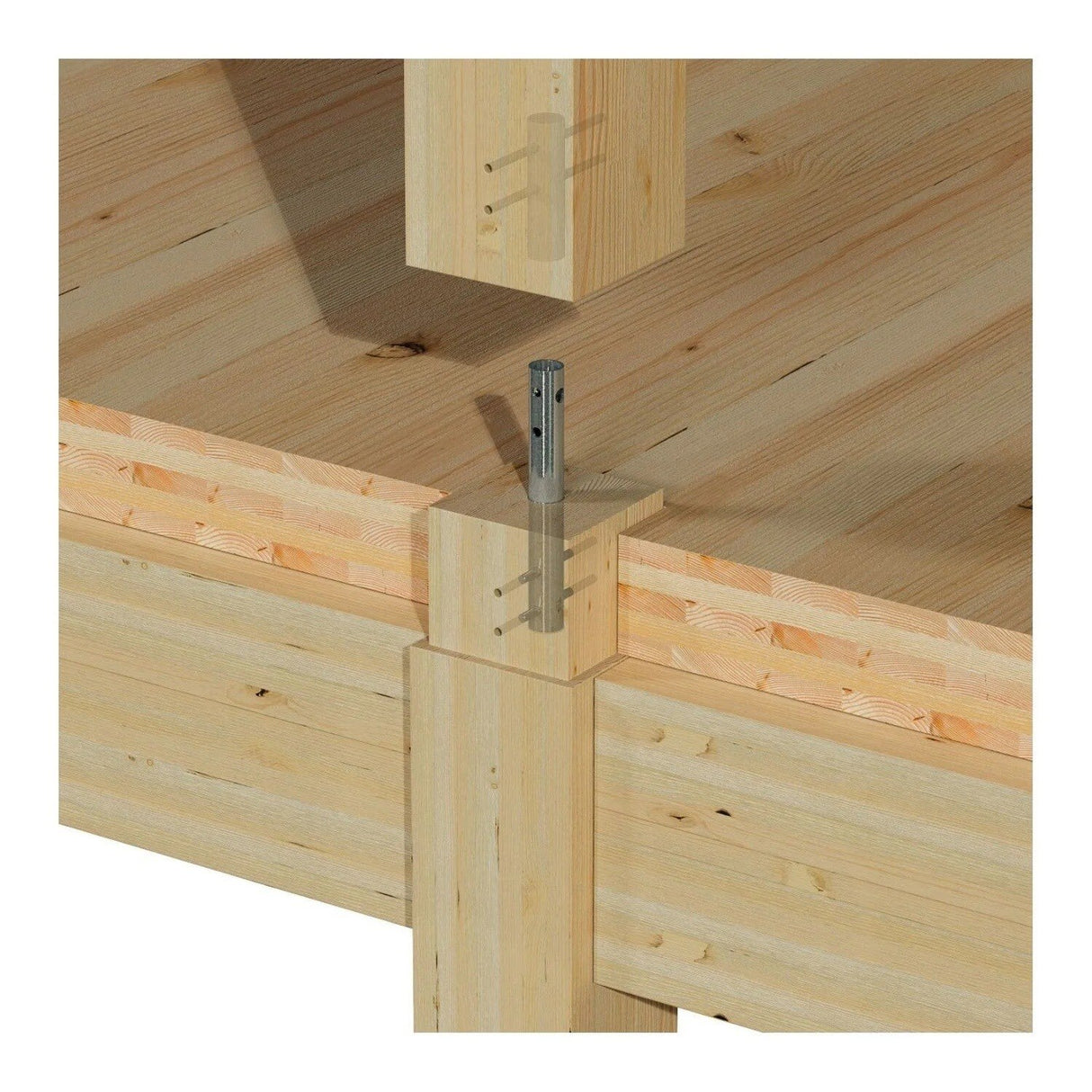Simpson Strong-Tie MCT1.9X15 (1-9/10 in. x 15 in.) Mass Timber Column Tie for Column-to-Foundation Connections - 4