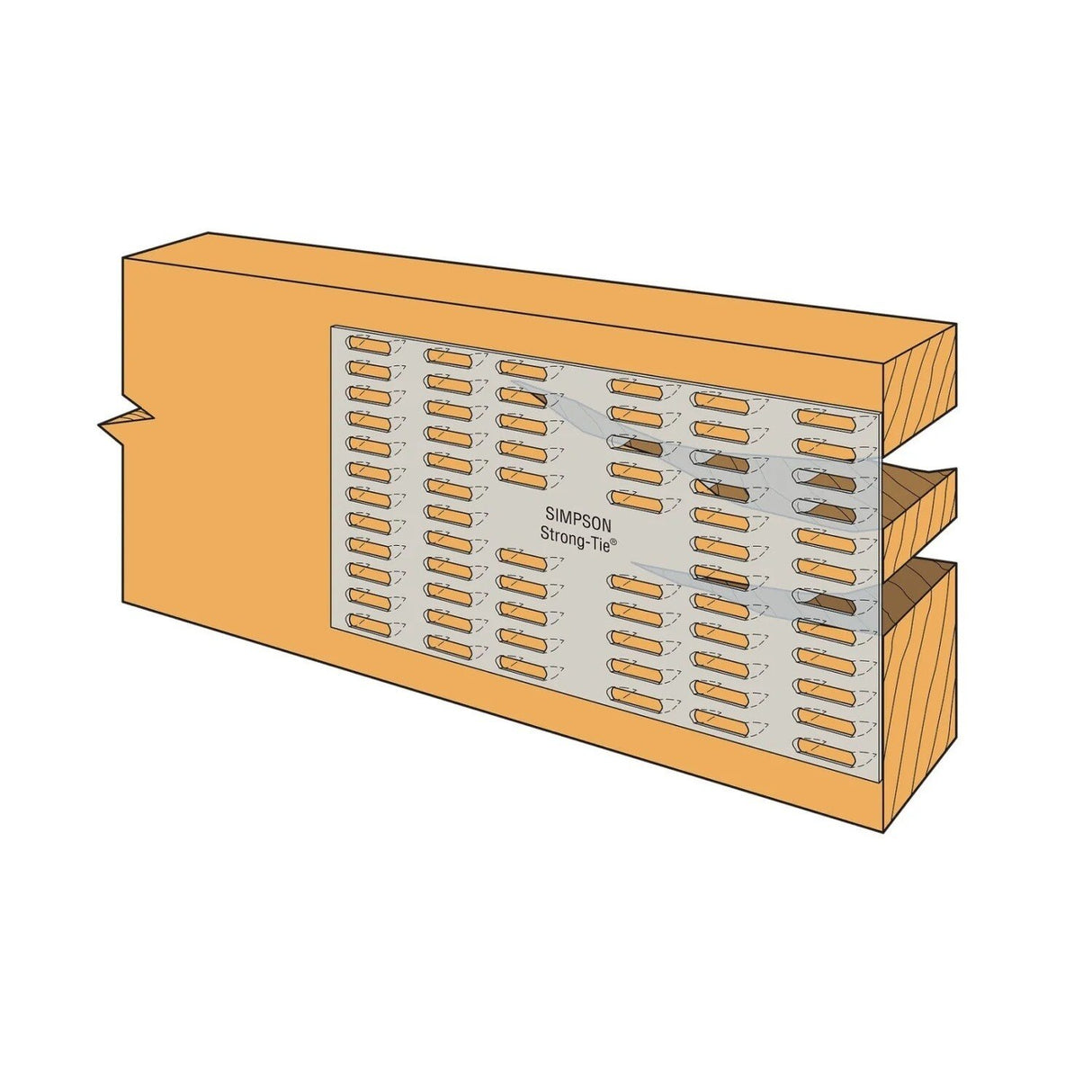 Simpson Strong-Tie MP36 (3" x 6") 20-Gauge Galvanized Mending Plate - 4