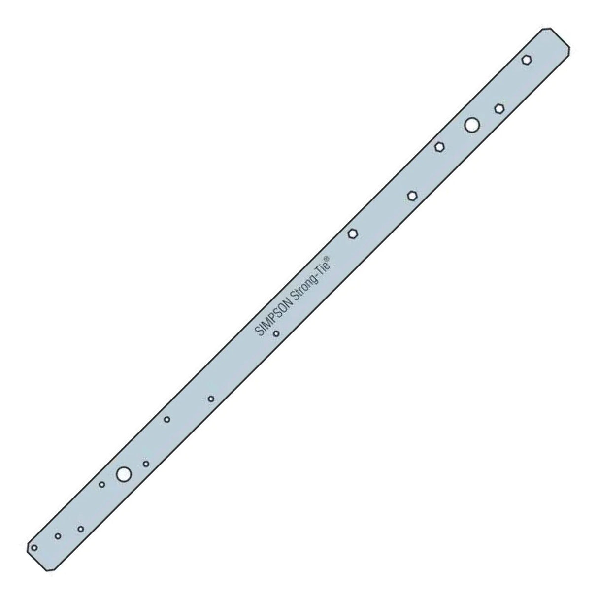 Simpson Strong-Tie MSTAM24 (24 in.) Medium Masonry Strap Tie for Wood-to-Masonry Applications - 2