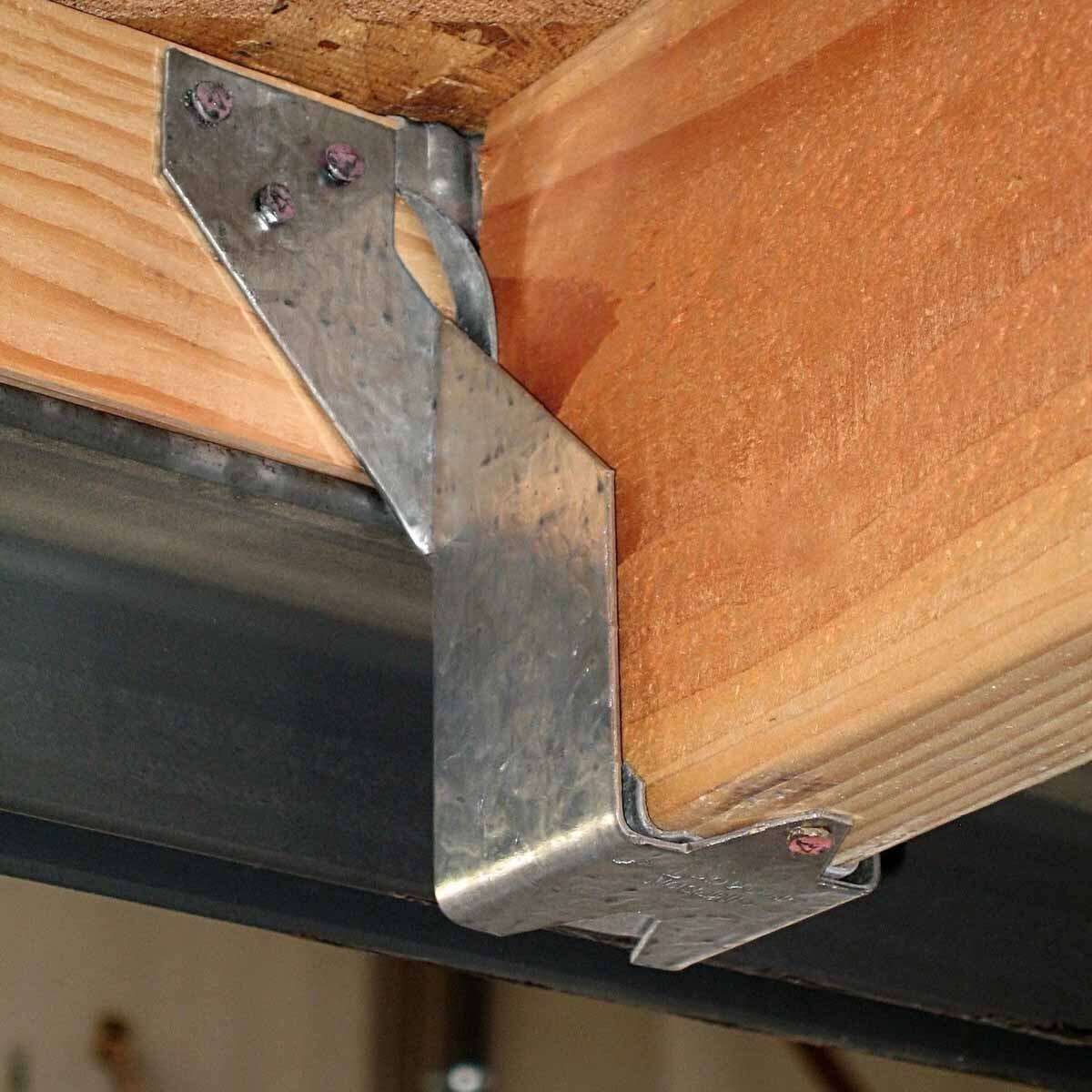 Simpson NRU46Z Strong-Tie Retrofit Hanger for 4x6 ZMAX Galvanized - Panelized Roof Joist Connector - 2