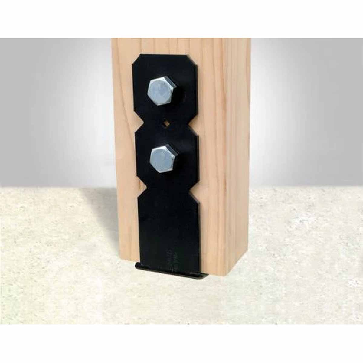 Simpson OCB88 Strong-Tie Ornamental 8x8 Column Base Black Powder-Coated for Wood-to-Concrete Connections - 2