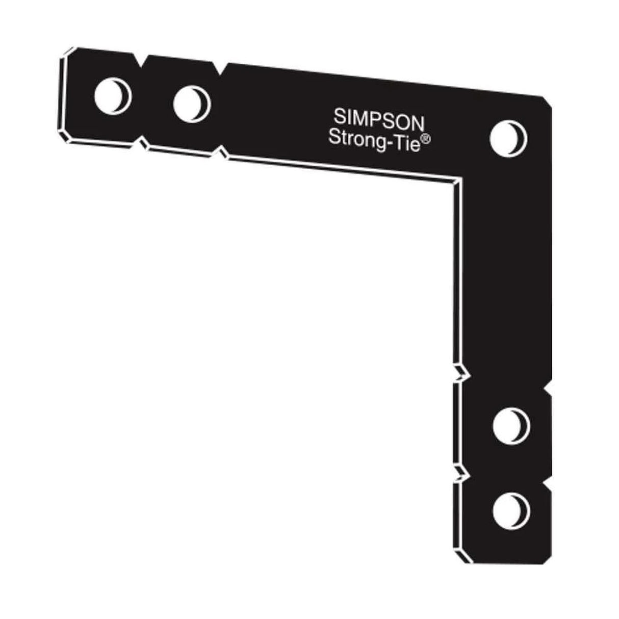 Simpson Strong-Tie OHL (12" x 12") Black Powder-Coated Ornamental Heavy L Angle
