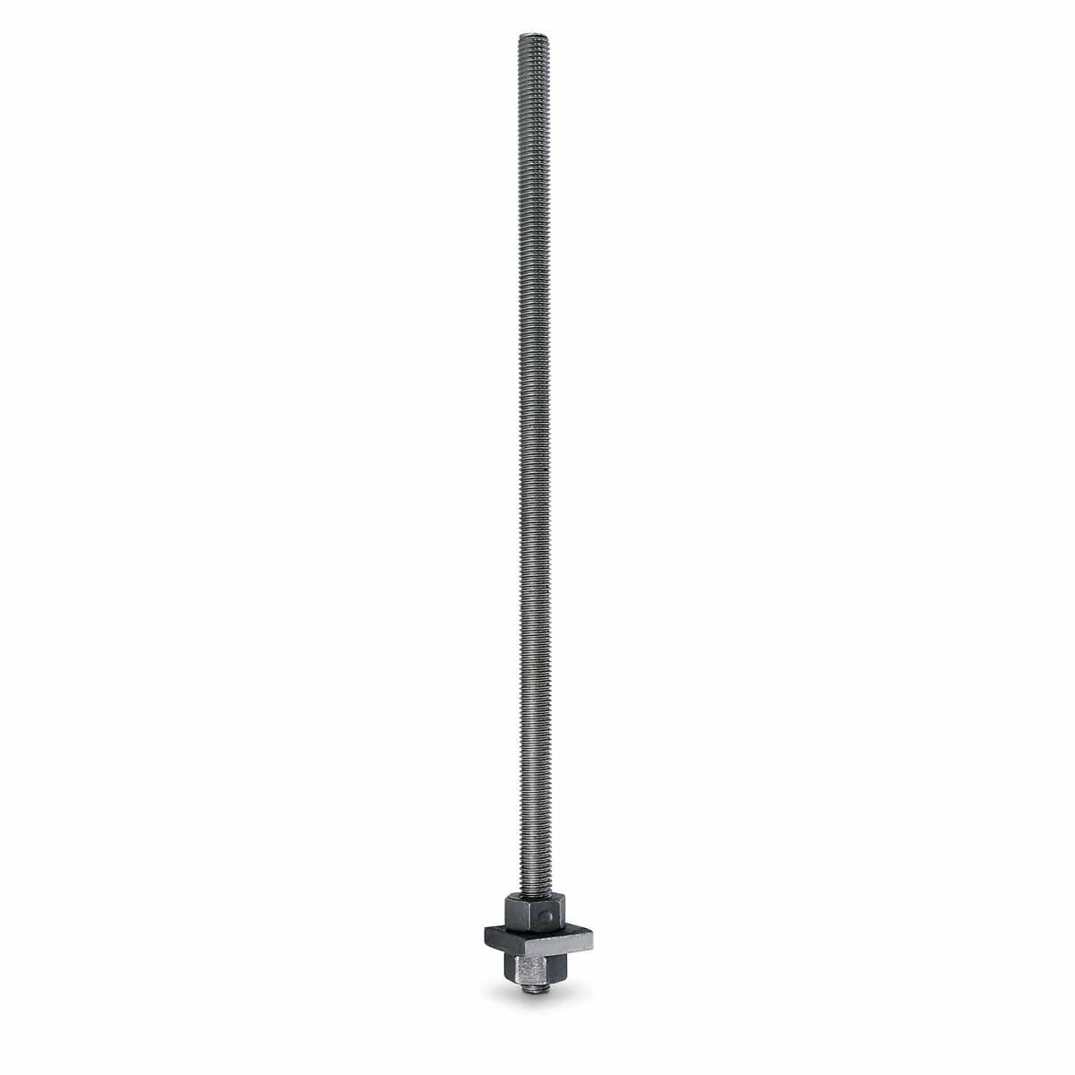Simpson PAB4-18 Strong-Tie Simpson Pre-Assembled 1/2" x 18" Anchor Bolt with Plate Washer and Nuts for Concrete Applications - 4