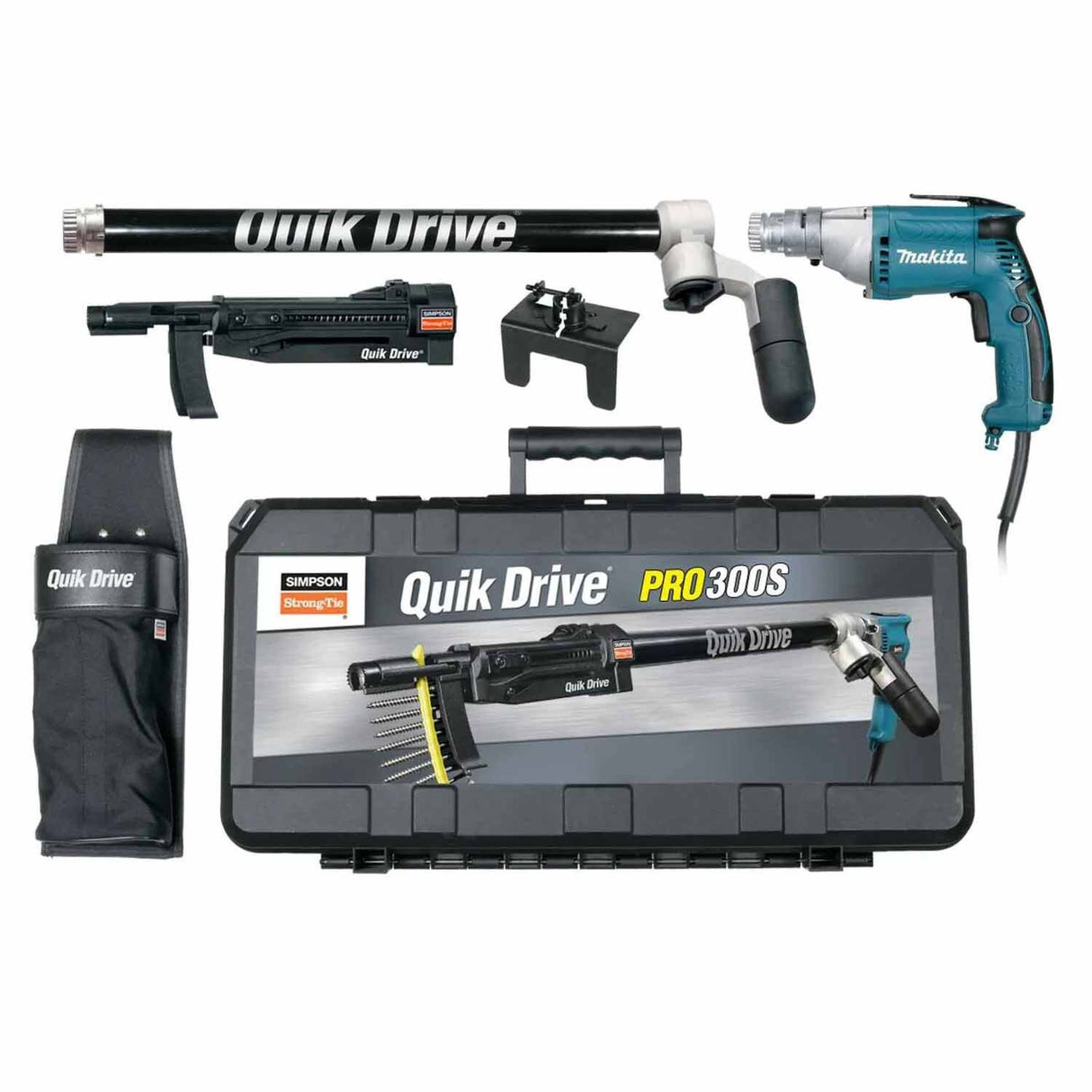 Simpson Strong-Tie PRO300SM35K Quik Drive PRO300S Decking System w/Makita 3500 RPM Screwdriver Motor