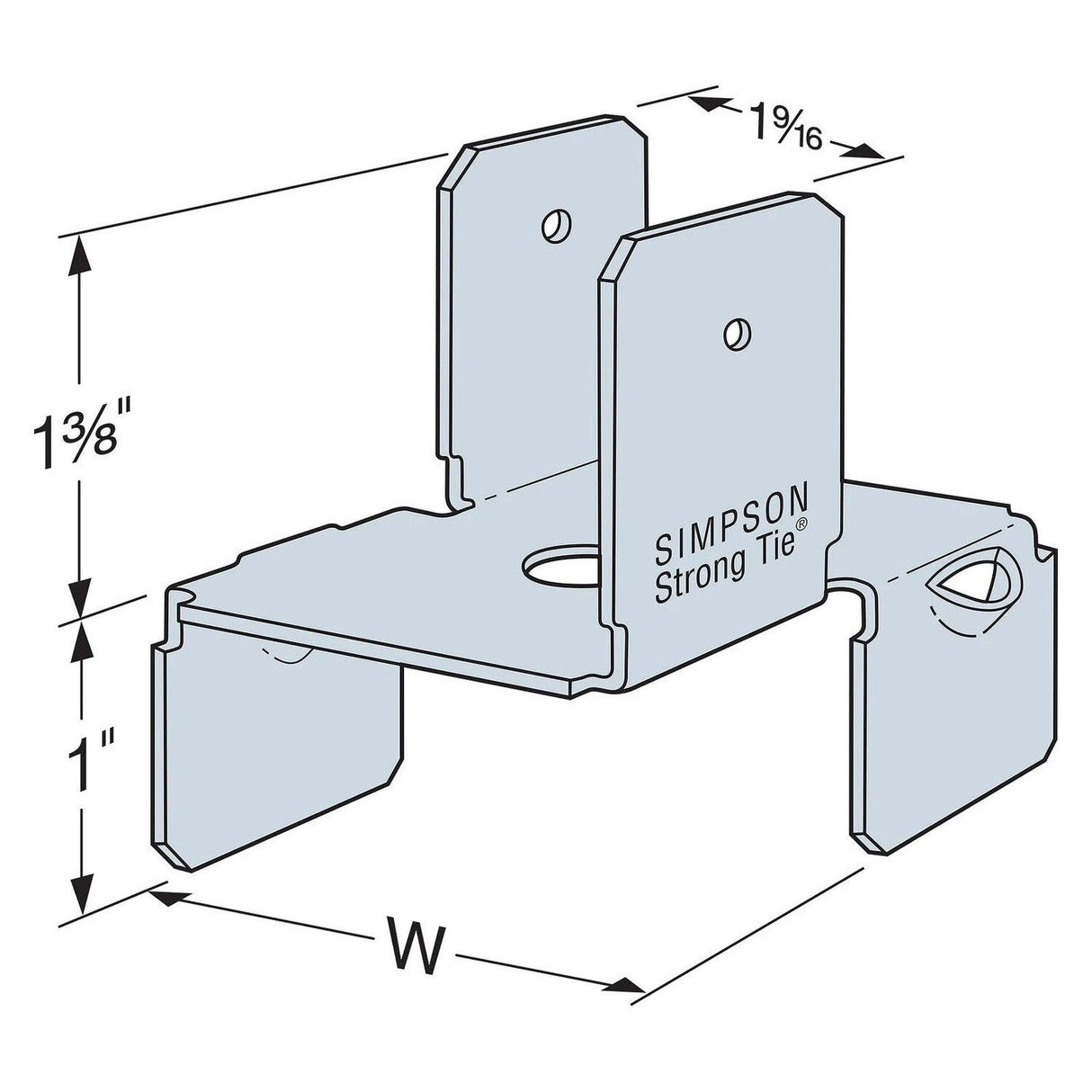 Simpson Strong-Tie RC1.56 Ripper Clip G90 Galvanized - 2