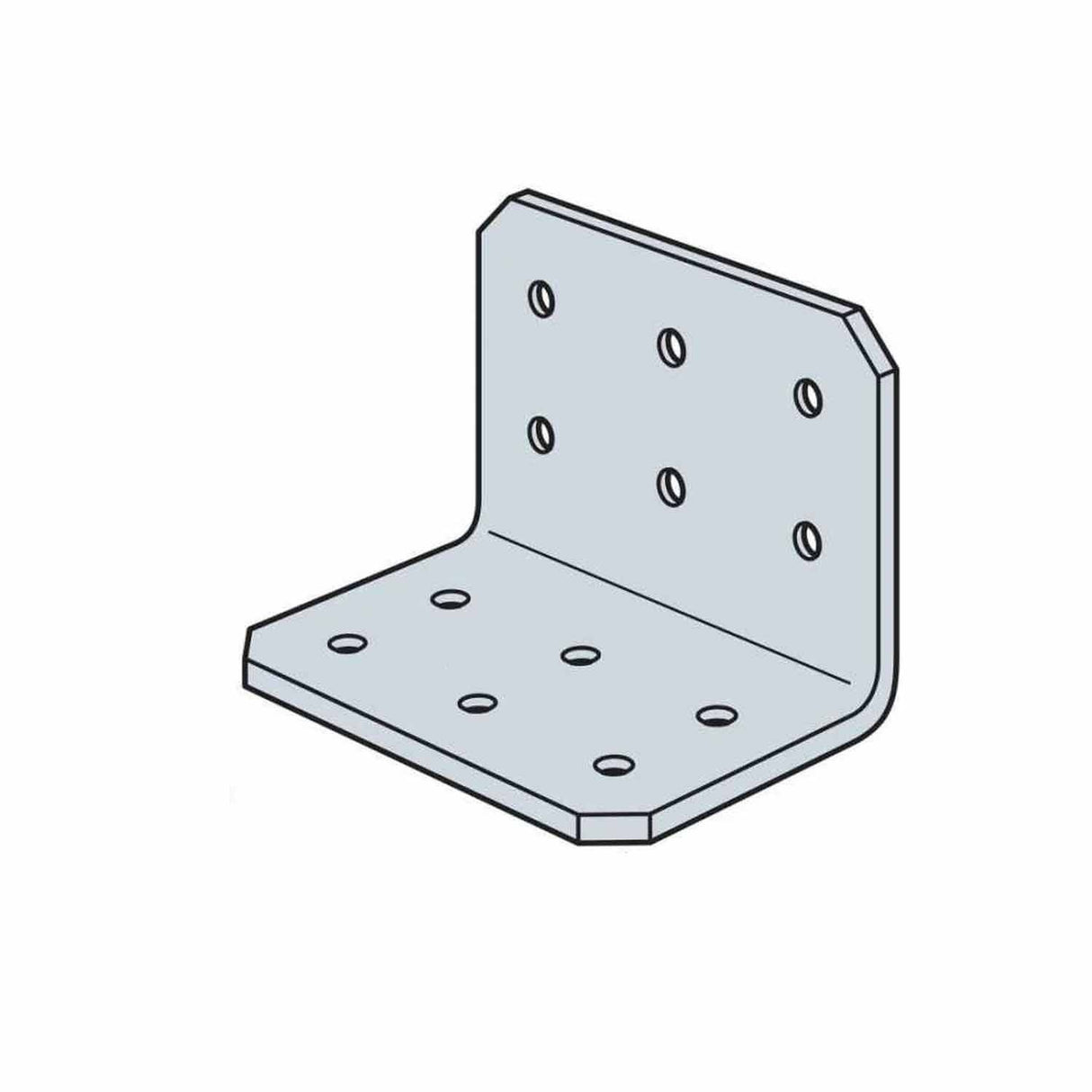 Simpson Strong-Tie RCA223/97-R90 (2" x 2" x 3" 12-Gauge) Galvanized Rigid Connector Angle (90 Pack)
