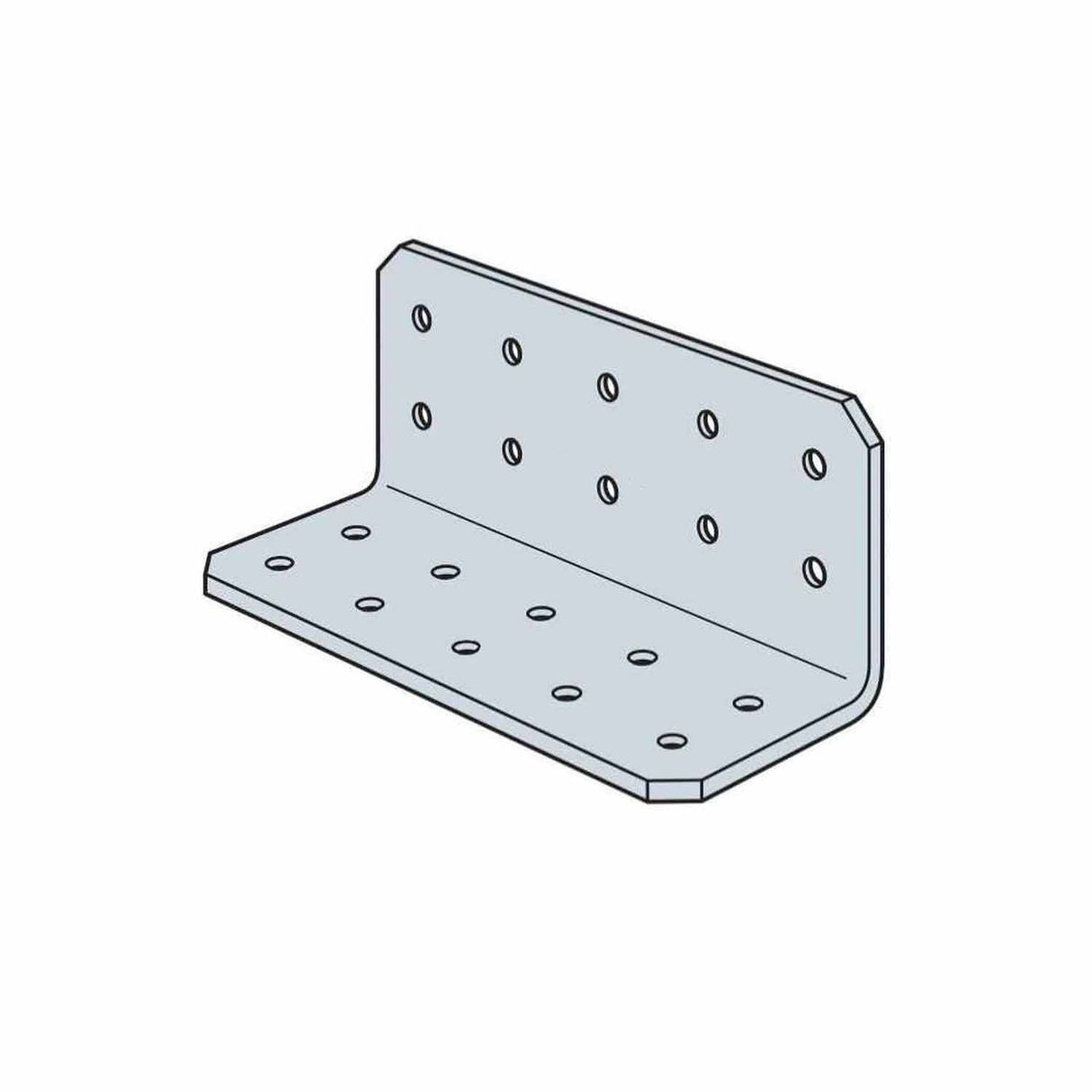 Simpson Strong-Tie RCA225/68-R75 (2" x 2" x 5" 14-Gauge) Galvanized Rigid Connector Angle (75 Pack)