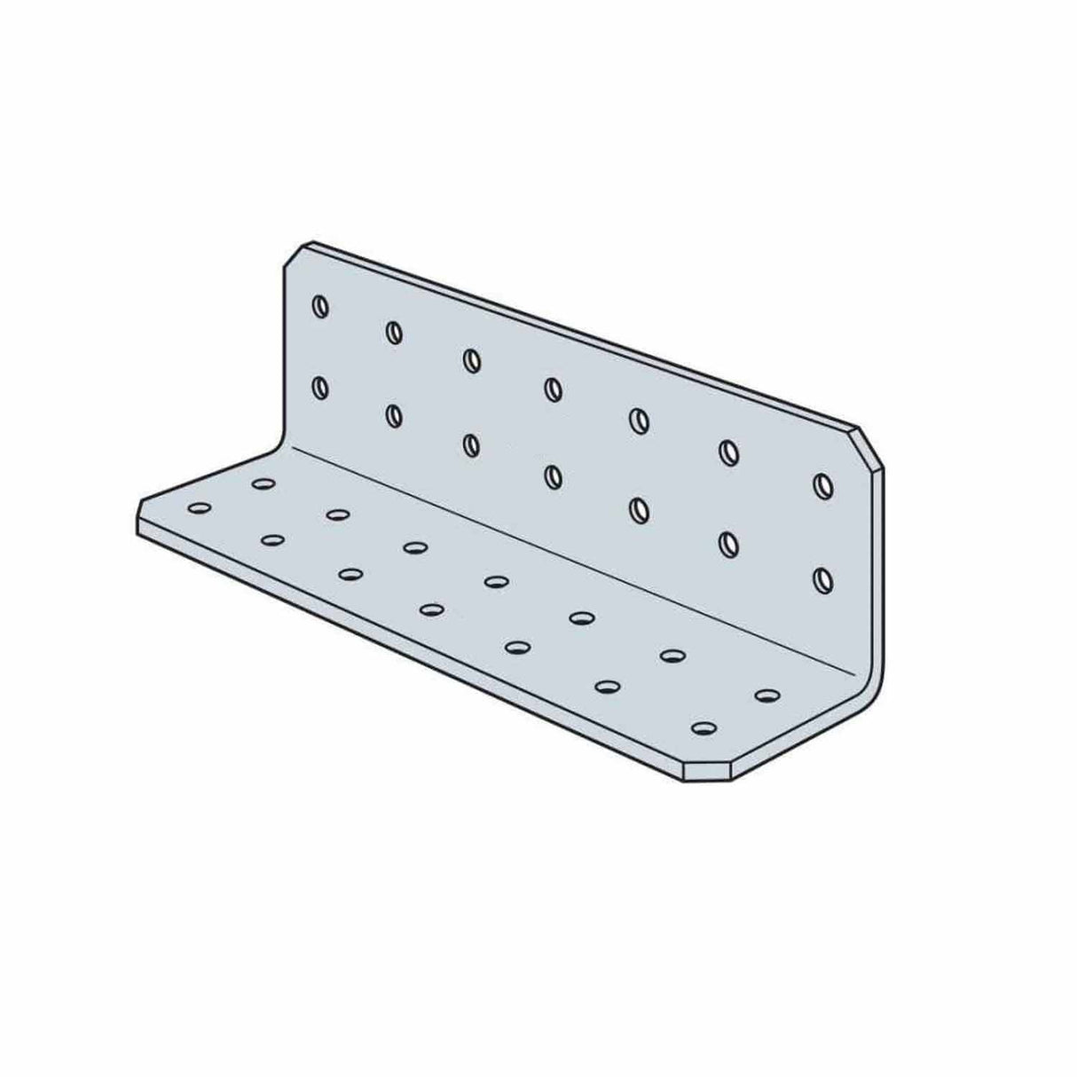 Simpson Strong-Tie RCA227/97-R40 (2" x 2" x 7" 12-Gauge) Galvanized Rigid Connector Angle (40 Pack)