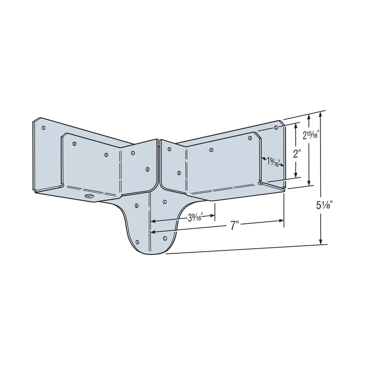 Simpson Strong-Tie RTC42 (2x) Rigid Tie Corner Galvanized for Wood Construction - 2