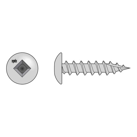 Simpson Strong-Tie S08150TSBC (#8 1-1/2") #2 Square Drive Truss-Head Screw - Type 305 (2000 Pack)