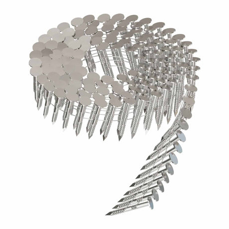 Simpson Strong-Tie S11A125RNB (1-1/4") 15 Degree Wire Coil, Full Round Head, Ring-Shank Roofing Nail (7200 Pack)