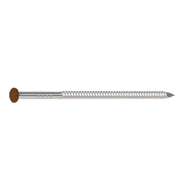Simpson Strong-Tie S6SNDB5 (2" x .092") Stainless Steel Painted Siding Nail - Dark Brown (5 lb.)