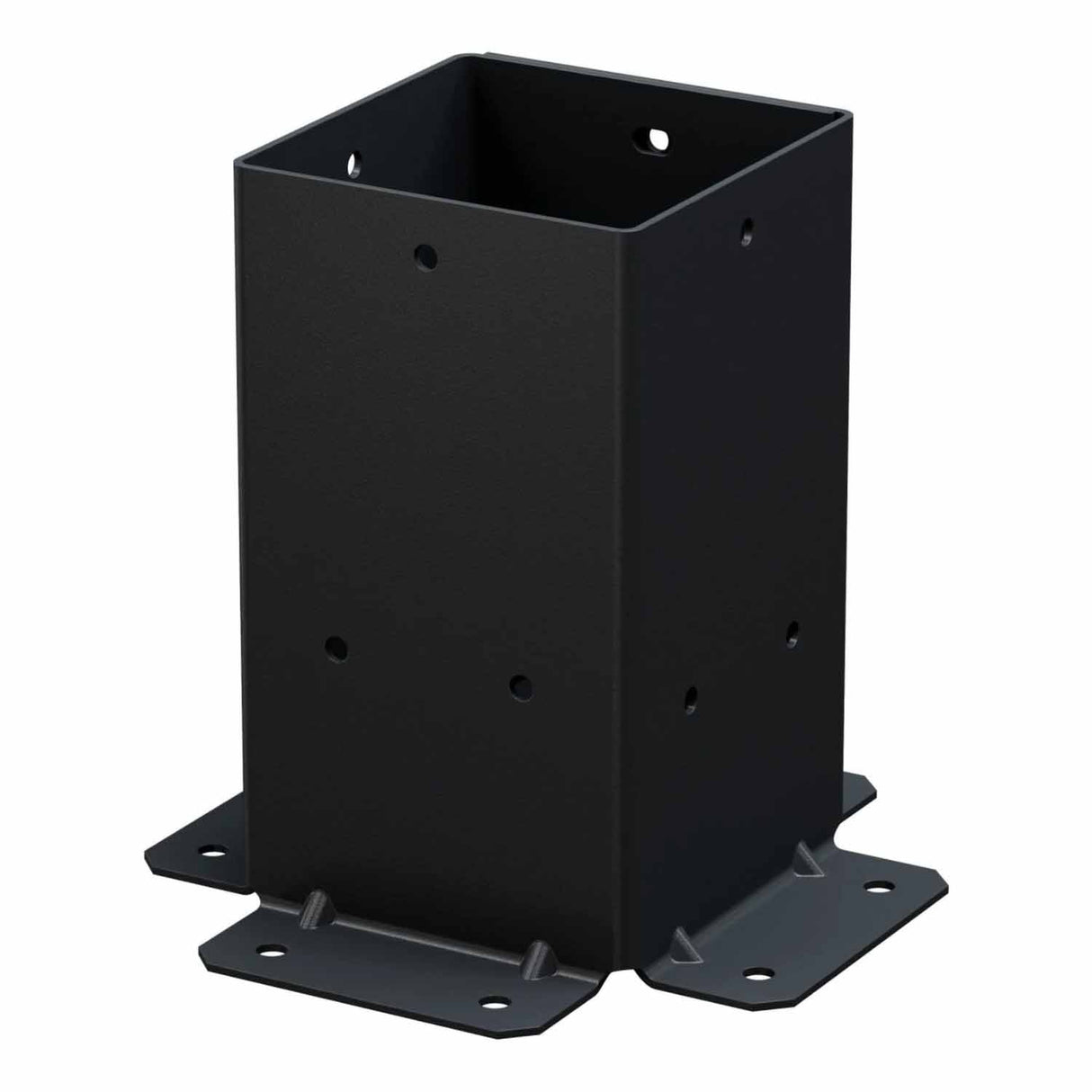 Simpson Strong-Tie SAGE-B44-KT2 (4x4) Black Powder Coated Sage-B Post Base with Screws (2 Pack)