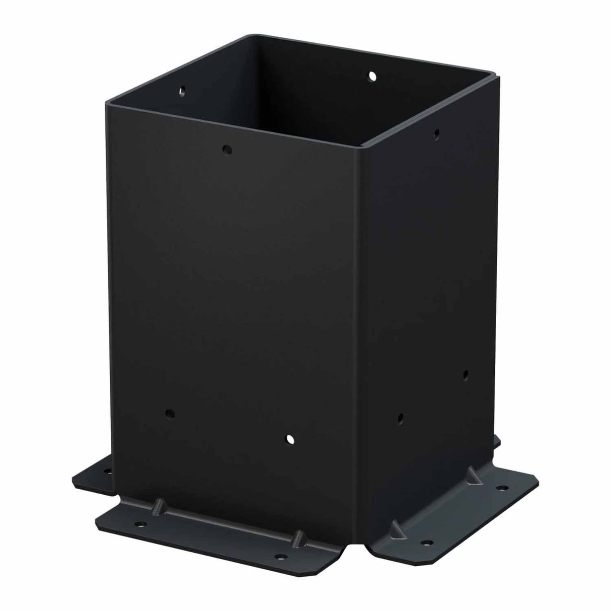 Simpson Strong-Tie SAGE-B66-KT2 (6x6) Black Powder Coated Sage-B Post Base with Screws (2 Pack)