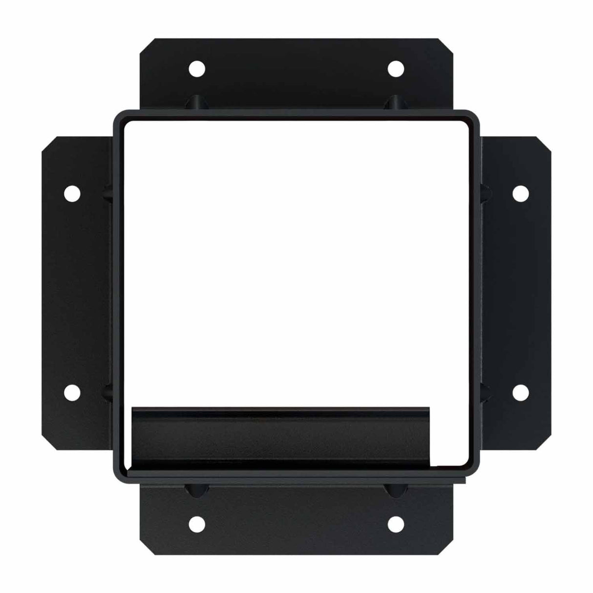 Simpson Strong-Tie SAGE-B66-KT2 (6x6) Black Powder Coated Sage-B Post Base with Screws (2 Pack) - 3